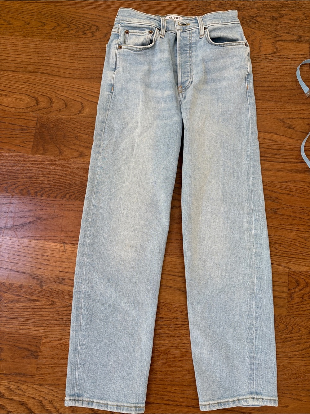 Re/Done Light Blue Straight Leg Women’s Jeans